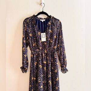 SOLD THML Floral Midi Dress